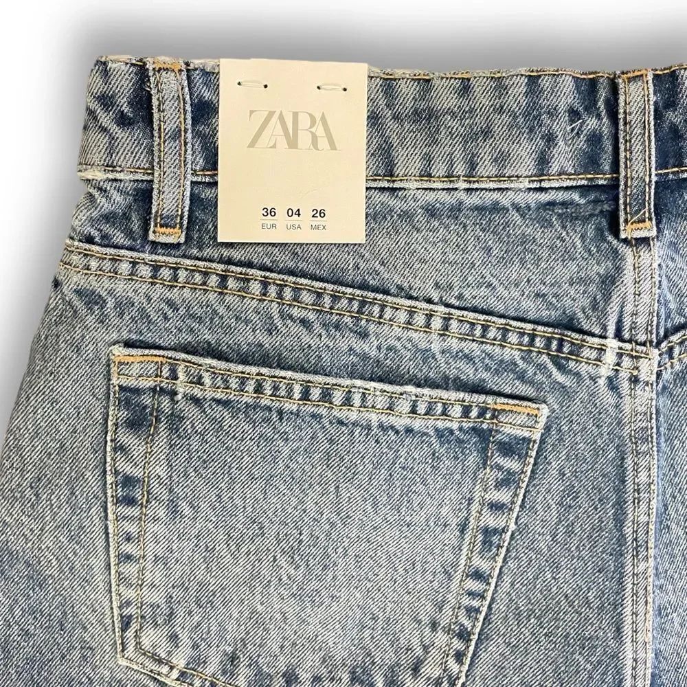 ZARA High-Rise Denim Shorts |Size: EU 36 US 4| - Picture 3 of 5